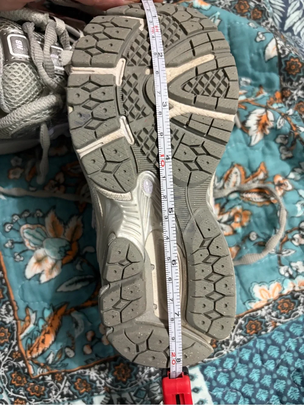 New Balance Silver with Light Purple Accent Athletic Sneakers
